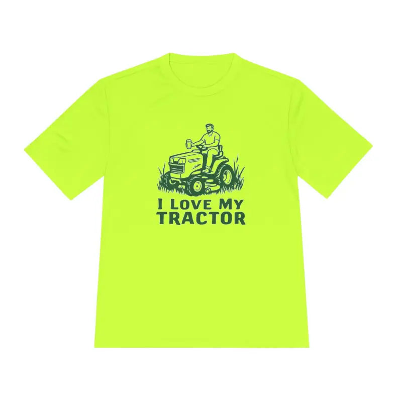 Tractor Graphic T Shirts for Men and Women in Gray White and Neon Green - Ocean State Styles