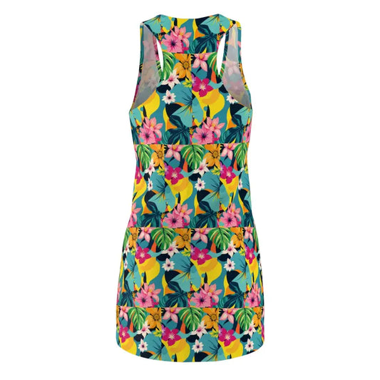 Tropical Floral Racerback Dress for Summer Adventures - Ocean State Styles