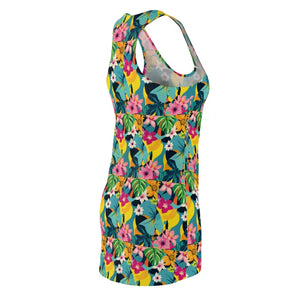Tropical Floral Racerback Dress for Summer Adventures - Ocean State Styles