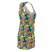 Tropical Floral Racerback Dress for Summer Adventures - Ocean State Styles