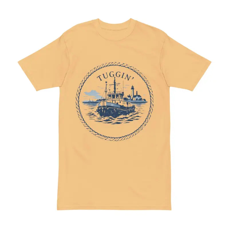 Tugging Heavyweight Tee Nautical Boat Graphic Shirt for Adventure Lovers - Ocean State Styles