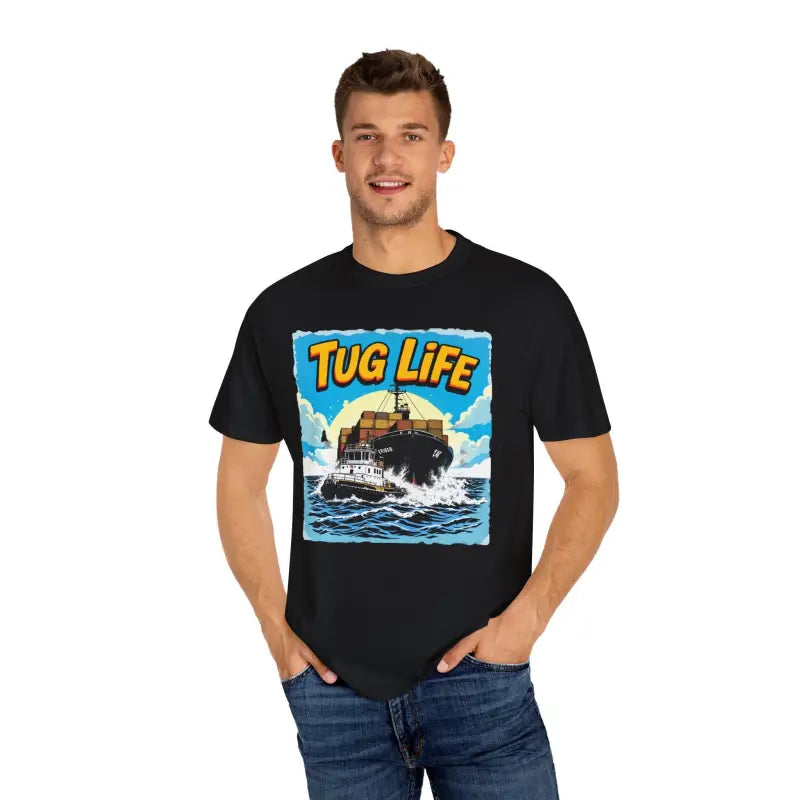 Tug Life T Shirt for Marine Enthusiasts and Boat Lovers - Ocean State Styles