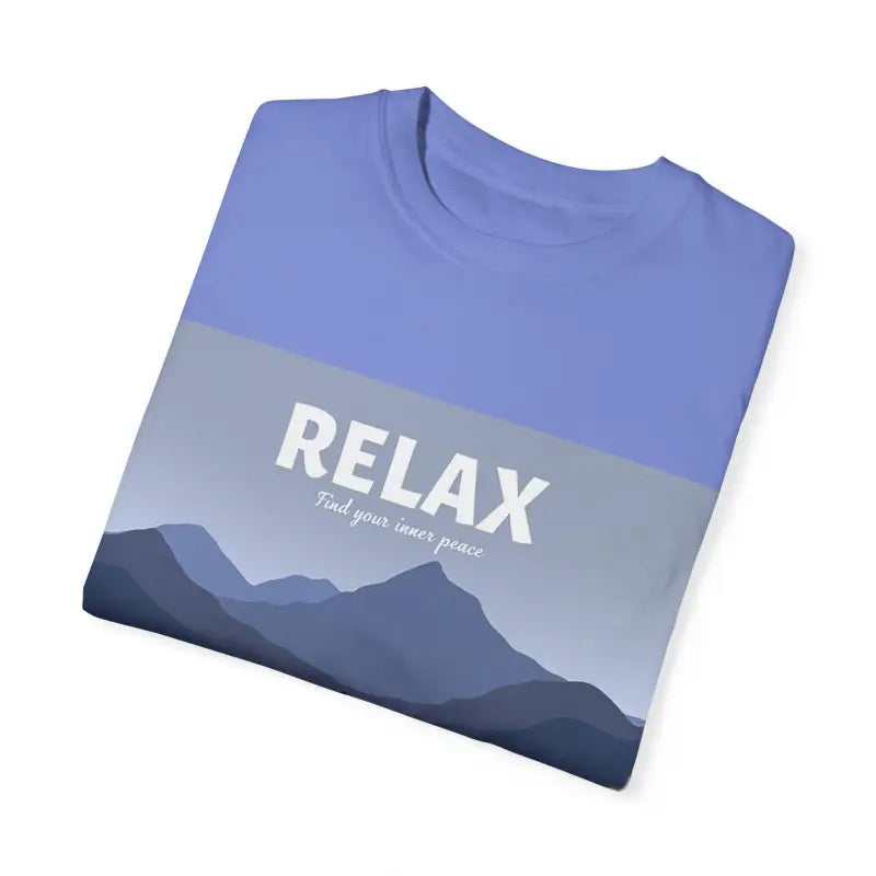 Turquoise Mountain Scene Relax T Shirt for Ultimate Comfort - Ocean State Styles