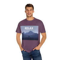 Turquoise Mountain Scene Relax T Shirt for Ultimate Comfort - Ocean State Styles