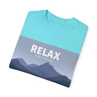 Turquoise Mountain Scene Relax T Shirt for Ultimate Comfort - Ocean State Styles