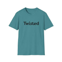 Twisted Unisex T Shirt Olive Green and Yellow Style - Ocean State Styles