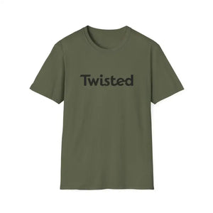 Twisted Unisex T Shirt Olive Green and Yellow Style - Ocean State Styles