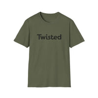 Twisted Unisex T Shirt Olive Green and Yellow Style - Ocean State Styles