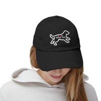 Unisex Black Lab Distressed Baseball Cap for Dog Lovers - Ocean State Styles