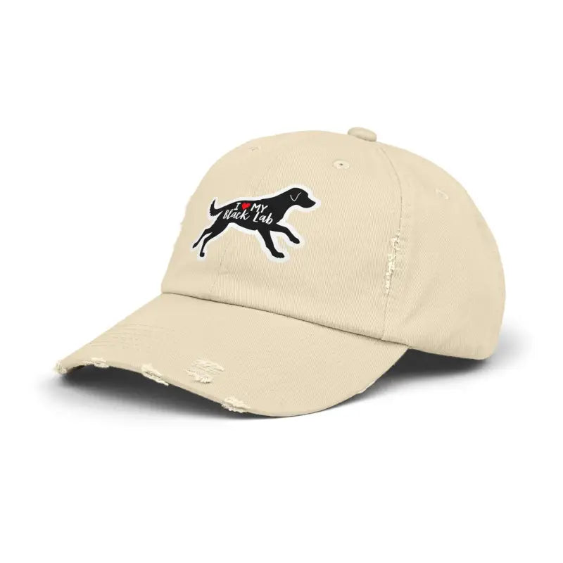 Unisex Black Lab Distressed Baseball Cap for Dog Lovers - Ocean State Styles