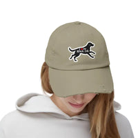 Unisex Black Lab Distressed Baseball Cap for Dog Lovers - Ocean State Styles