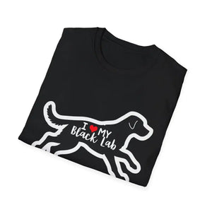 Unisex Black Lab Graphic T-Shirt for Dog Lovers Comfort - Ocean State Styles