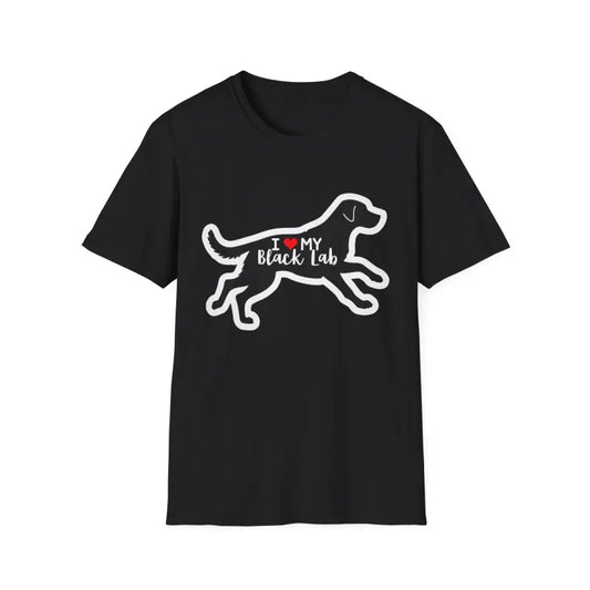 Unisex Black Lab Graphic T-Shirt for Dog Lovers Comfort - Ocean State Styles