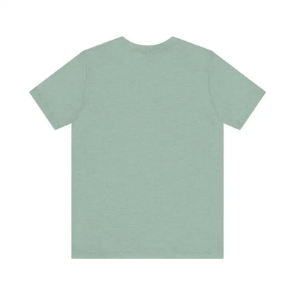 Seafoam green Unisex Funny Coffee and Chickens Tee displayed among various colors