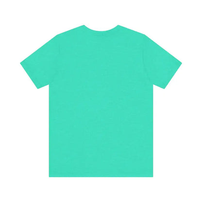 Aqua Unisex Funny Coffee and Chickens Tee displayed among various colors options