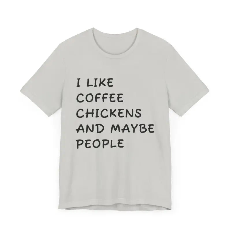Unisex Funny Coffee and Chickens Tee in Multiple Colors - Ocean State Styles