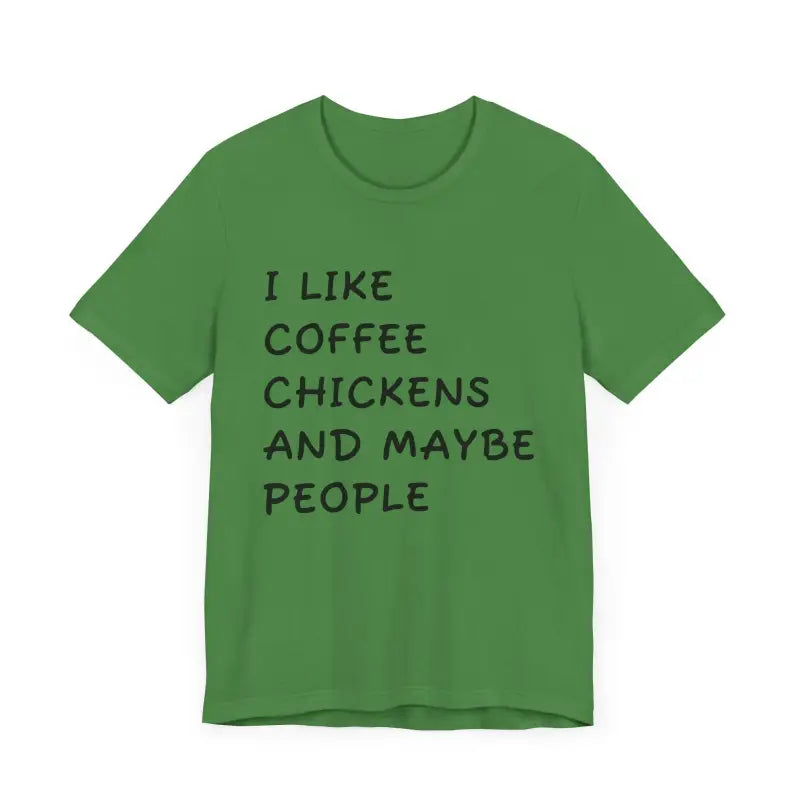 Unisex Funny Coffee and Chickens Tee in Multiple Colors - Ocean State Styles