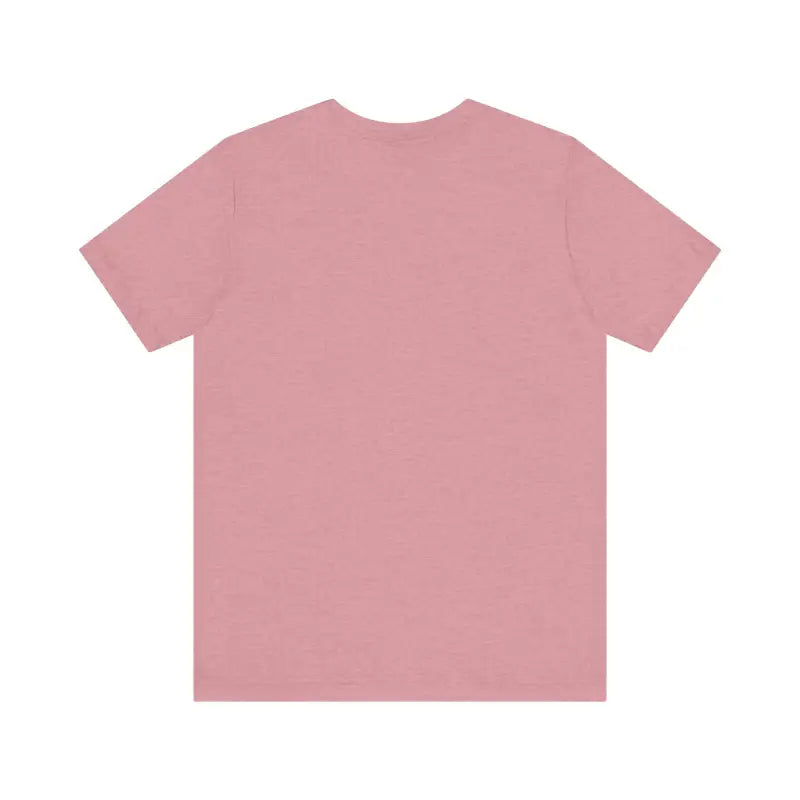 Pink short-sleeved t-shirt from Unisex Funny Coffee and Chickens Tee collection
