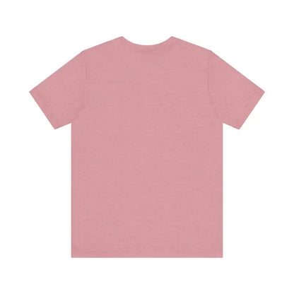 Pink short-sleeved t-shirt from Unisex Funny Coffee and Chickens Tee collection