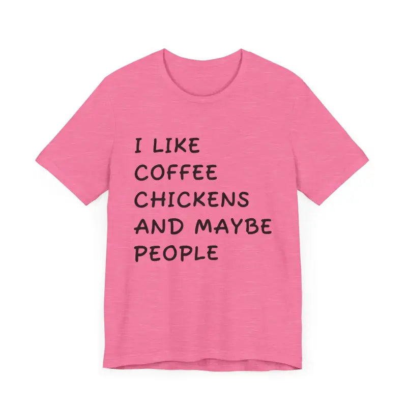 Unisex Funny Coffee and Chickens Tee in Multiple Colors - Ocean State Styles