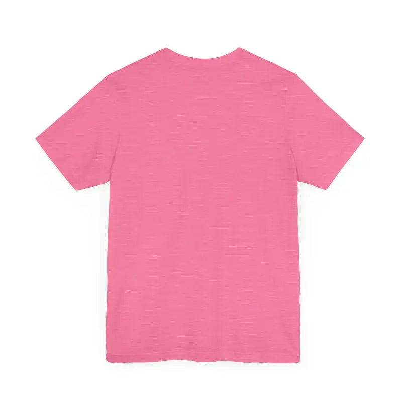 Pink short-sleeved Unisex Funny Coffee and Chickens Tee displayed among various colors