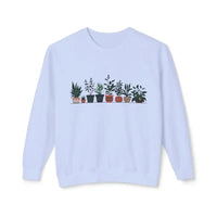 Unisex Lightweight Crewneck Sweatshirt with Potted Plant Design - Ocean State Styles