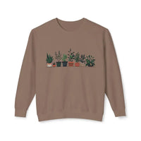 Unisex Lightweight Crewneck Sweatshirt with Potted Plant Design - Ocean State Styles