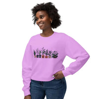 Unisex Lightweight Crewneck Sweatshirt with Potted Plant Design - Ocean State Styles