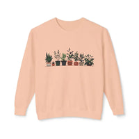 Unisex Lightweight Crewneck Sweatshirt with Potted Plant Design - Ocean State Styles