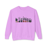 Unisex Lightweight Crewneck Sweatshirt with Potted Plant Design - Ocean State Styles