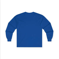 Unisex Long Sleeve Skiing Shirt White Powder My Favorite Drug Light Blue Gray and White - Ocean State Styles