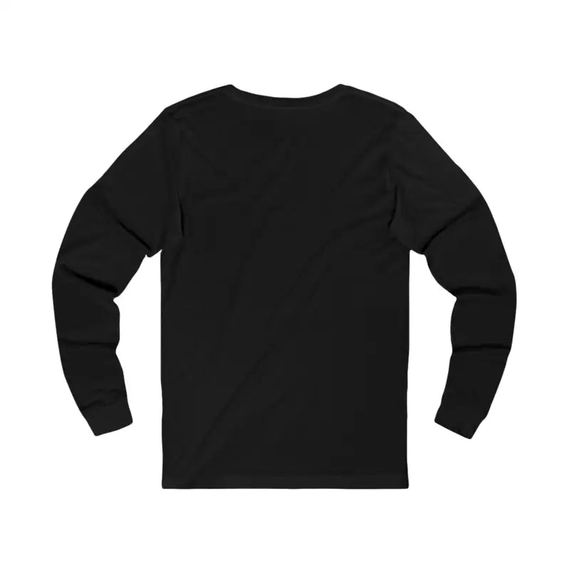 Black long-sleeved unisex T-shirt with travel and adventure quote for nature lovers