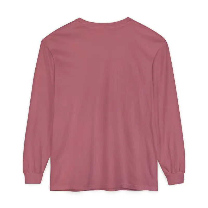 Unisex Sailboat Graphic Long Sleeve Shirt in pink, featuring a stylish design