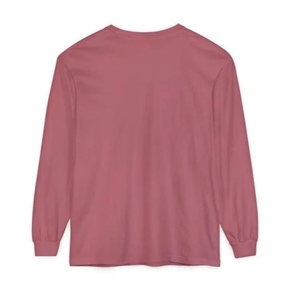 Unisex Sailboat Graphic Long Sleeve Shirt in pink, featuring a stylish design