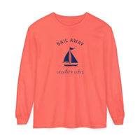 Unisex Sailboat Graphic Long Sleeve Shirt for Weekend Style - Ocean State Styles