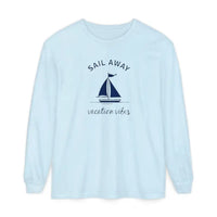 Unisex Sailboat Graphic Long Sleeve Shirt for Weekend Style - Ocean State Styles