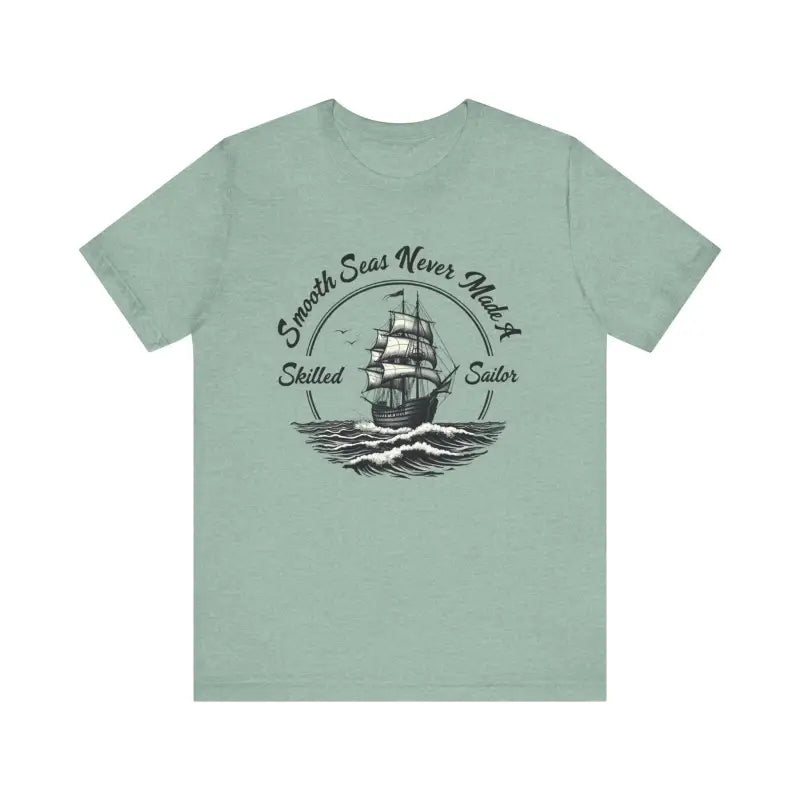 Unisex Sailor Tee with Ship Graphic for Casual Summer Style in Multiple Colors - Ocean State Styles