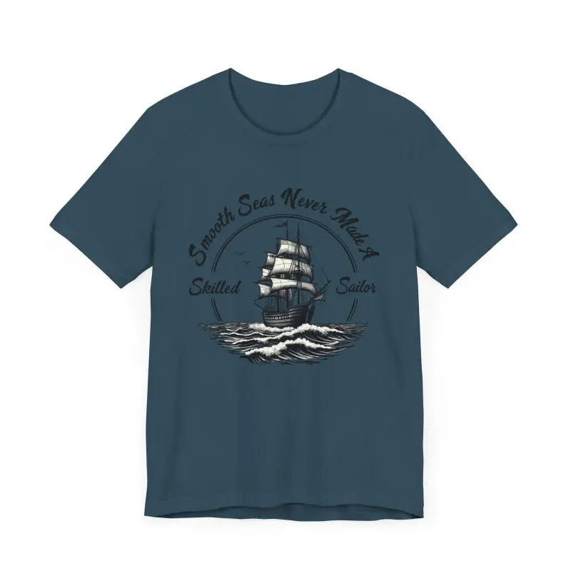 Unisex Sailor Tee with Ship Graphic for Casual Summer Style in Multiple Colors - Ocean State Styles