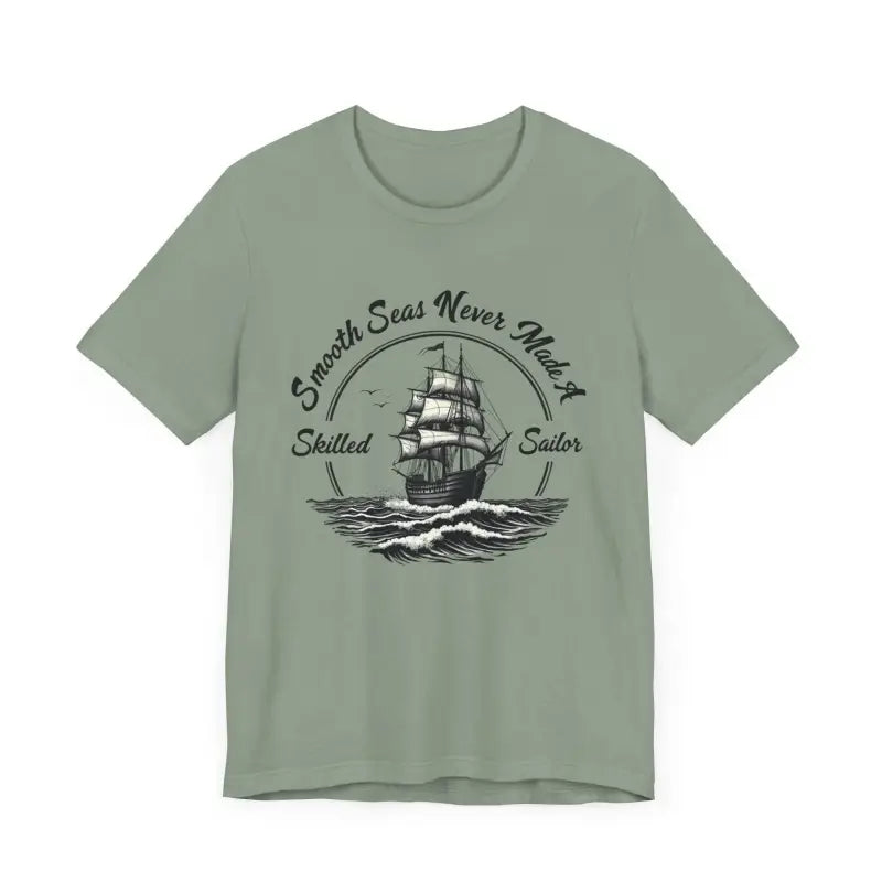 Unisex Sailor Tee with Ship Graphic for Casual Summer Style in Multiple Colors - Ocean State Styles