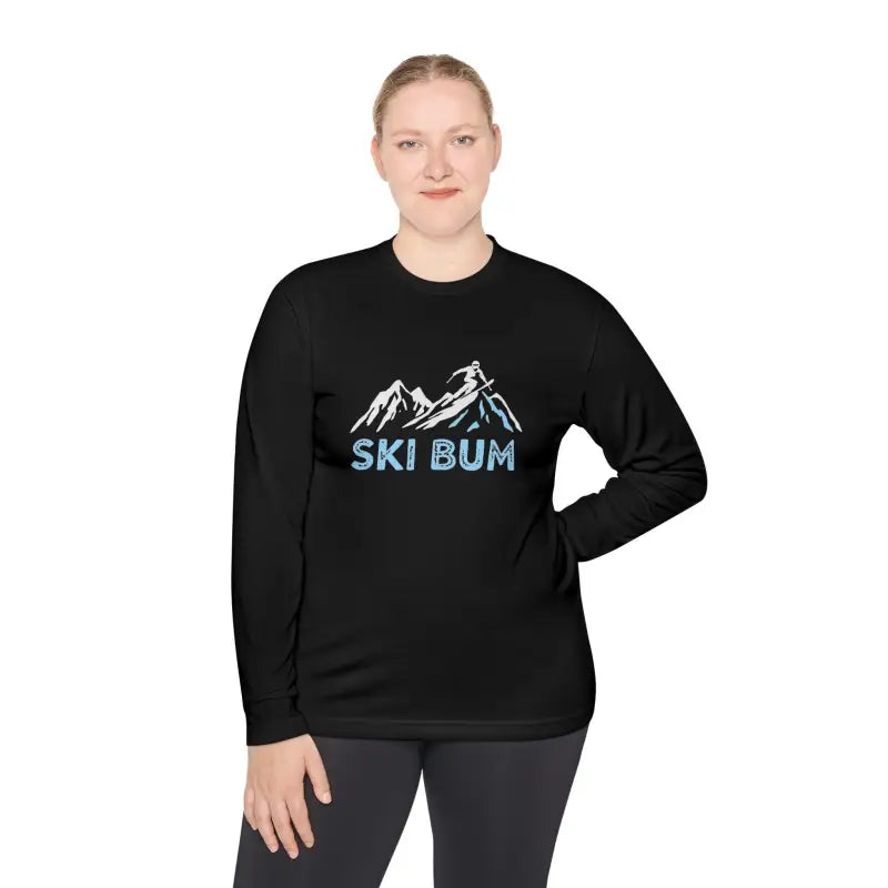 Unisex Ski Bum Long Sleeve Tee in Moisture Wicking Sport Material - Ocean State Styles