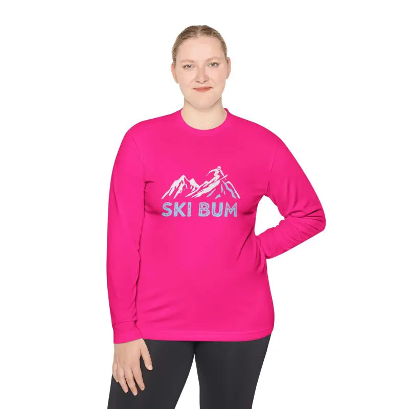 Unisex Ski Bum Long Sleeve Tee in Moisture Wicking Sport Material - Ocean State Styles