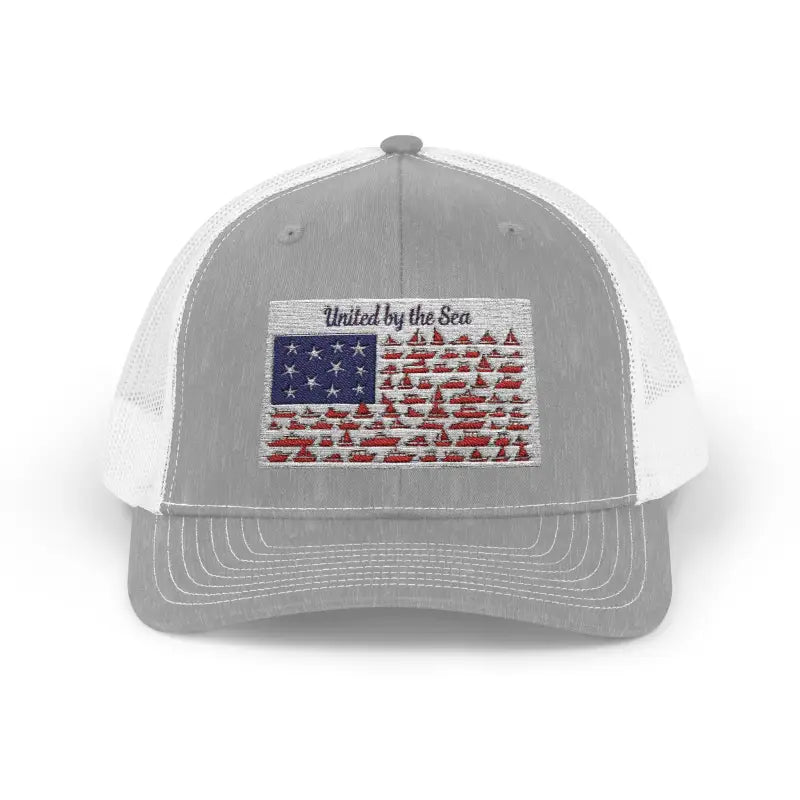 United By The Sea Embroidered Snapback Cap For Beach Lovers - Ocean State Styles