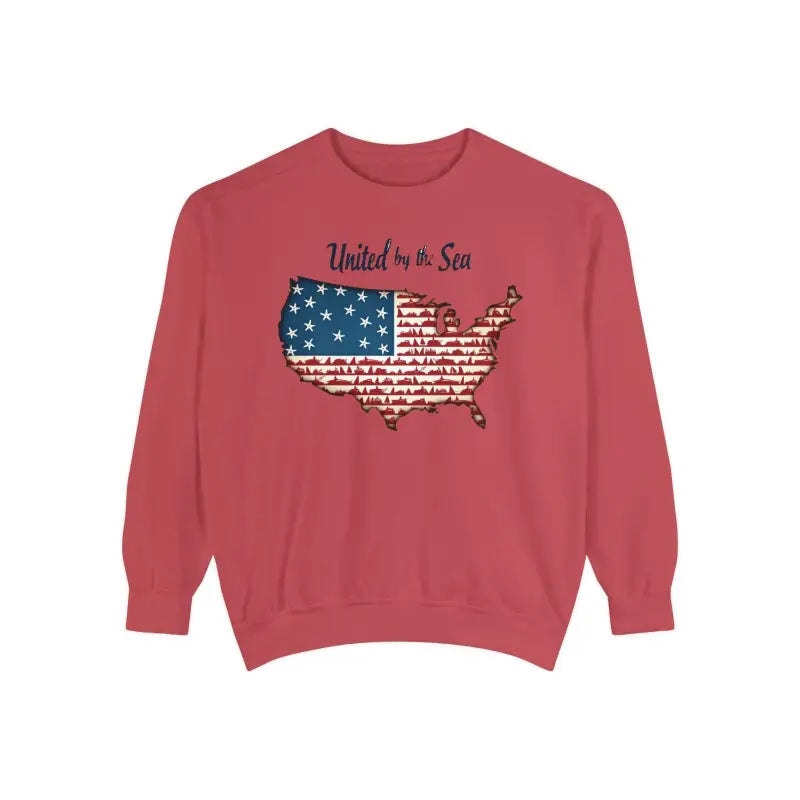 United By The Sea Nautical America Unisex Sweatshirt Joy - Ocean State Styles