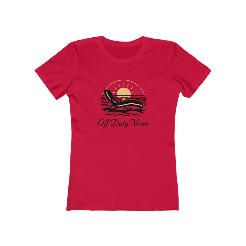 Vacation Vibes Tee for Women Off Duty Mom Design Chic - Ocean State Styles