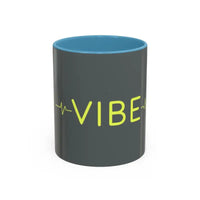 Vibe Coffee Mug with Pink and Blue Interiors Stylish Sips - Ocean State Styles