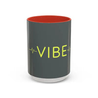 Vibe Coffee Mug with Pink and Blue Interiors Stylish Sips - Ocean State Styles