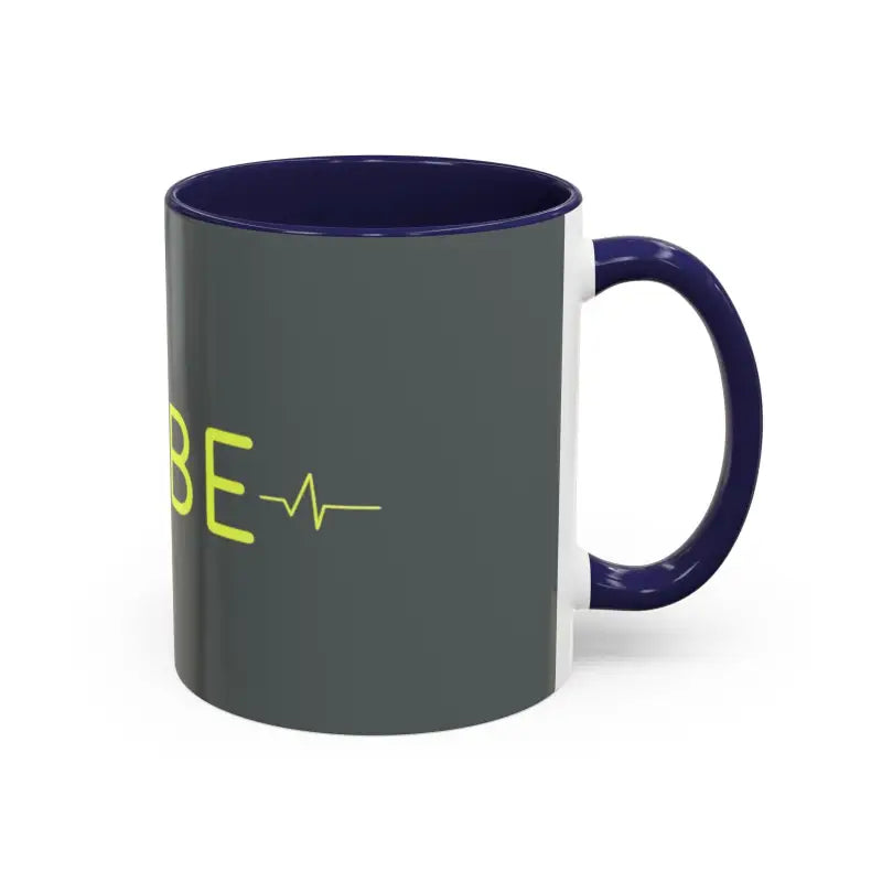 Two-tone Vibe Coffee Mug showcasing pink and blue interiors in an elegant design
