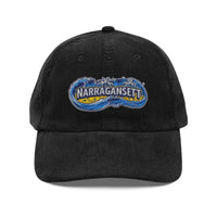 Vintage Corduroy Baseball Cap with Narragansett Embroidery - Ocean State Styles