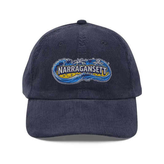 Vintage Corduroy Baseball Cap with Narragansett Embroidery - Ocean State Styles