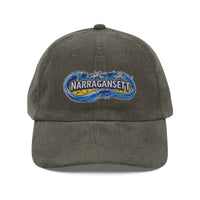 Vintage Corduroy Baseball Cap with Narragansett Embroidery - Ocean State Styles